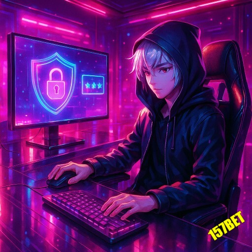 Imagem da 157BET destacando login rápido e plataforma segura